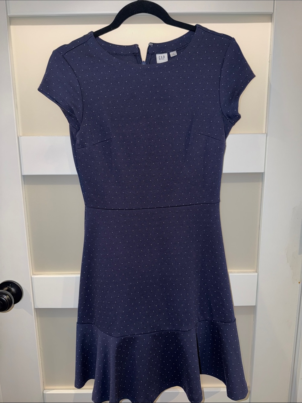 GAP Navy Mini Dress with White Micro Dots